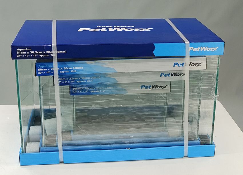 Аквариум (прямоугольный) Pet Worx 61х30,5х38 см, 70л
