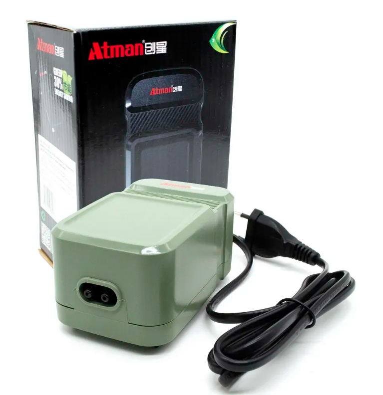 Компрессор Atman UP-300 супертихий для аквариумов до 150 л, 2x120 л/ч, нерегулируемый