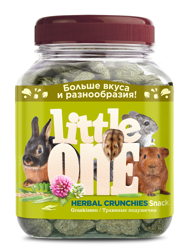 Корм Little One Лакомство для грызунов "Травяные подушечки" 100г