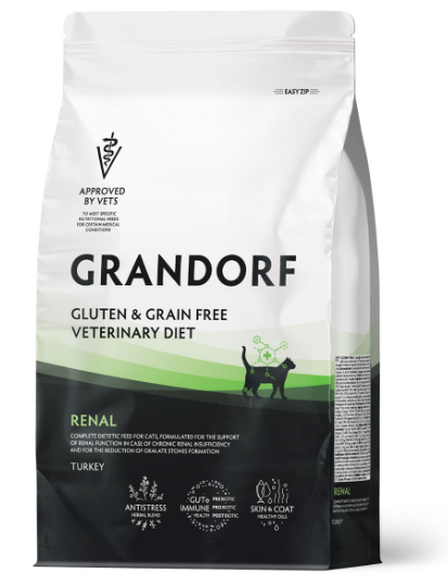 GRANDORF VETERINARY DIET Индейка RENAL 400 г - диетический корм для кошек