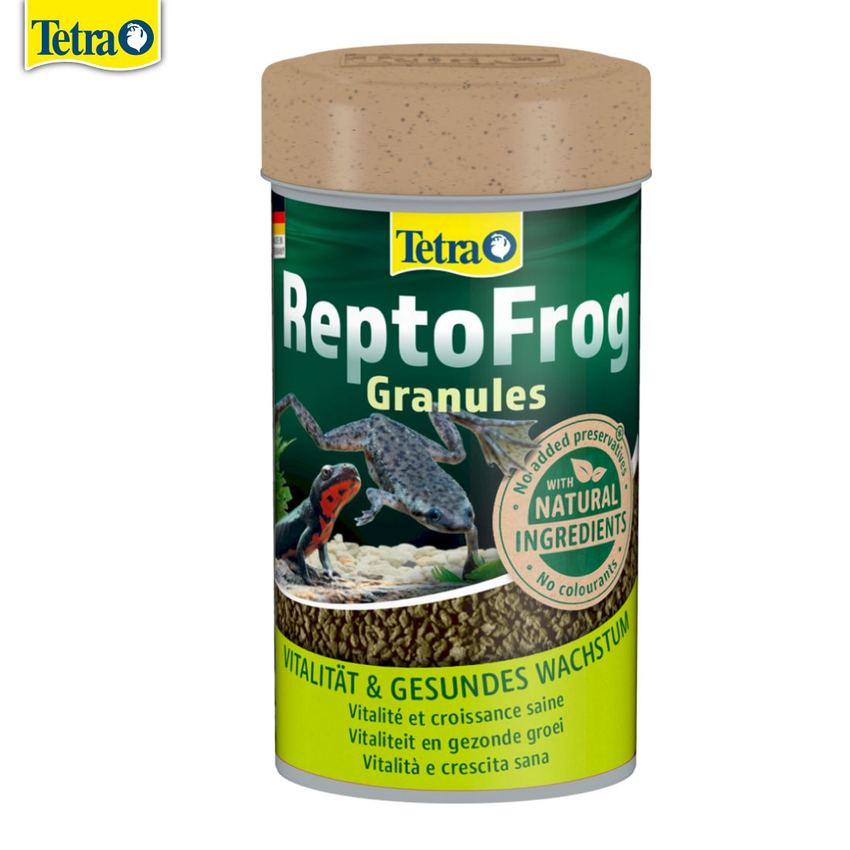 TetraReptoFrog Granules 100мл Основной корм для лягушек и тритонов в виде гранул 12шт/уп