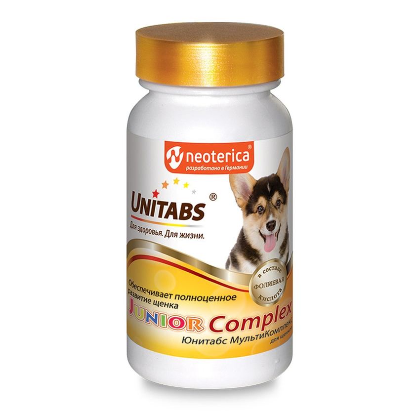 Юнитабс д/щенков JuniorComplex с В9 100 табл.