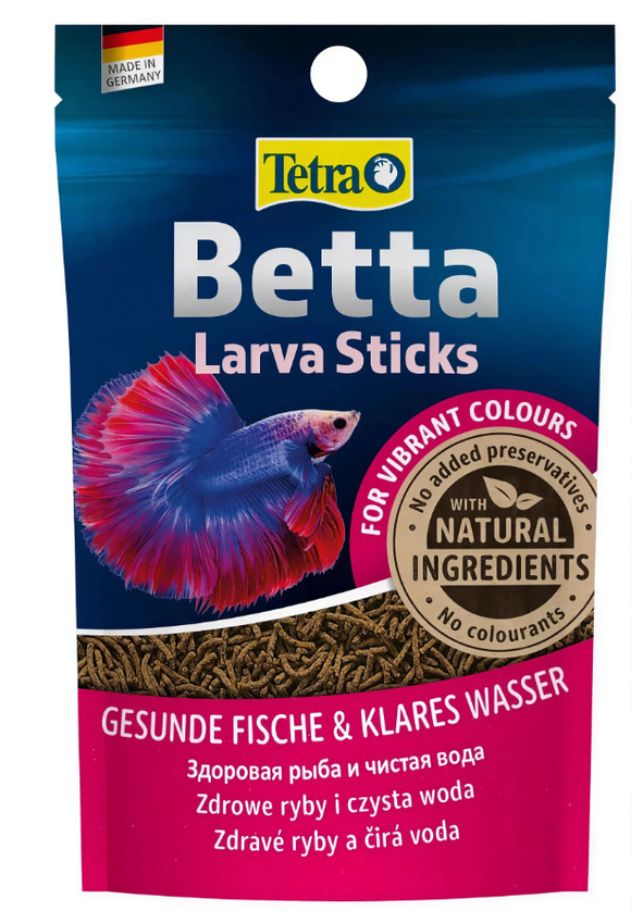 TetraBetta Larva Sticks (палочки) 5г Корм для лабиринтовых рыб (Германия)