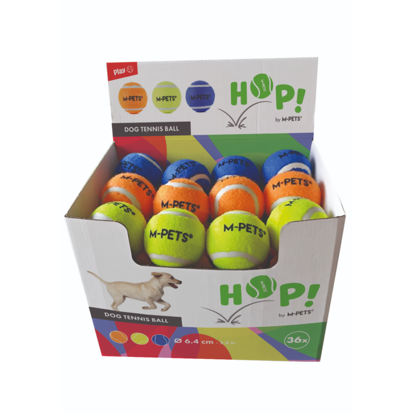 Игрушка для собак HOP теннисный мяч цвета в ассорт. 6,4 см 1 шт