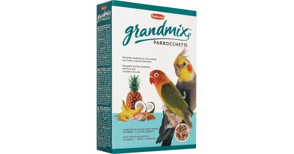 Padovan Корм GRANDMIX Parrocchetti комплексный для средних попугаев уп. 850г