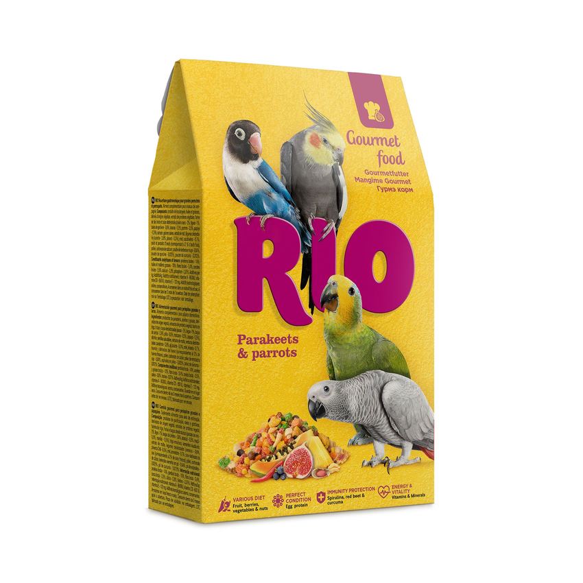 RIO Корм Гурмэ д/средних и крупных попугаев 250г