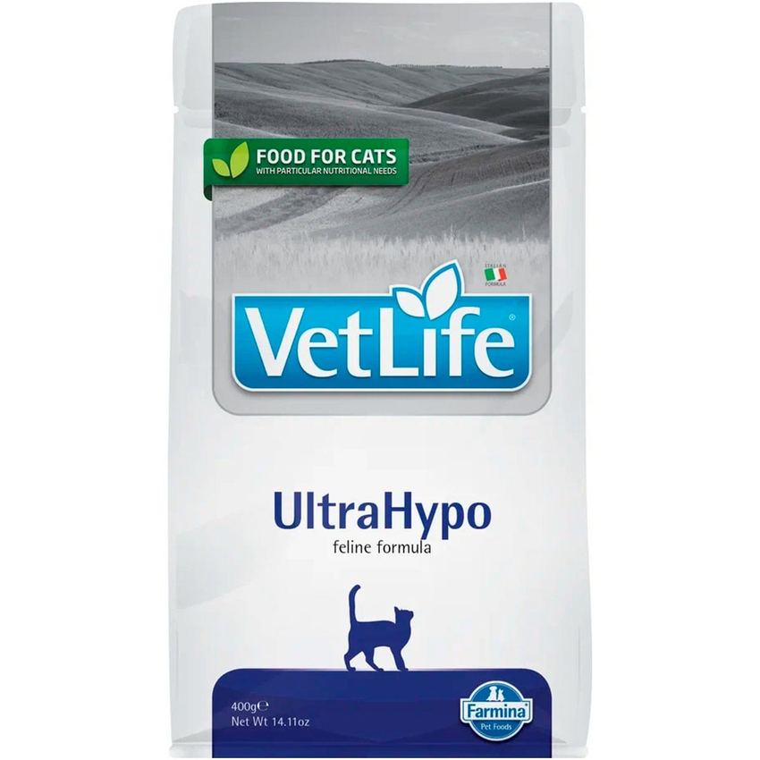 Фармина Vet Life Cat Ultra Hypo 0,4кг диета д/кош. при пищевой аллергии