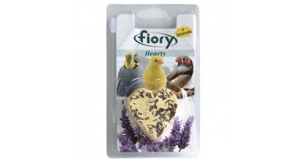 FIORY био-камень для птиц Hearty с лавандой в форме сердца 45 г