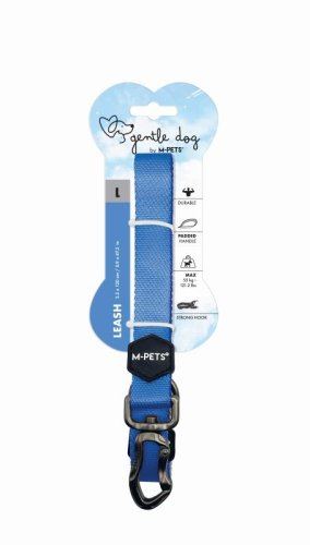 Поводок GENTLE DOG, L, 2.5 X 120 см, до 55 кг синий, Mpets