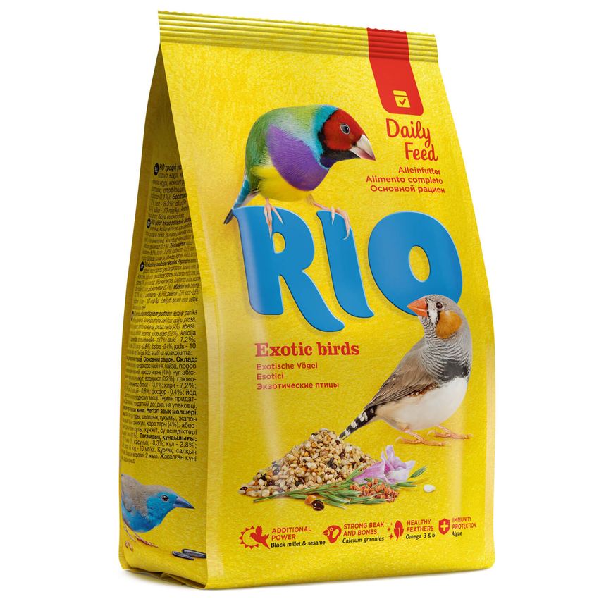 RIO Корм для экзотических птиц (амадины и т.п.). Основной рацион, 500г