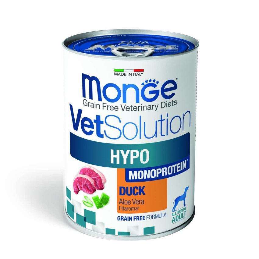 Диетический корм Monge VetSolution Dog Гипо монопротеин утка для собак 400 г