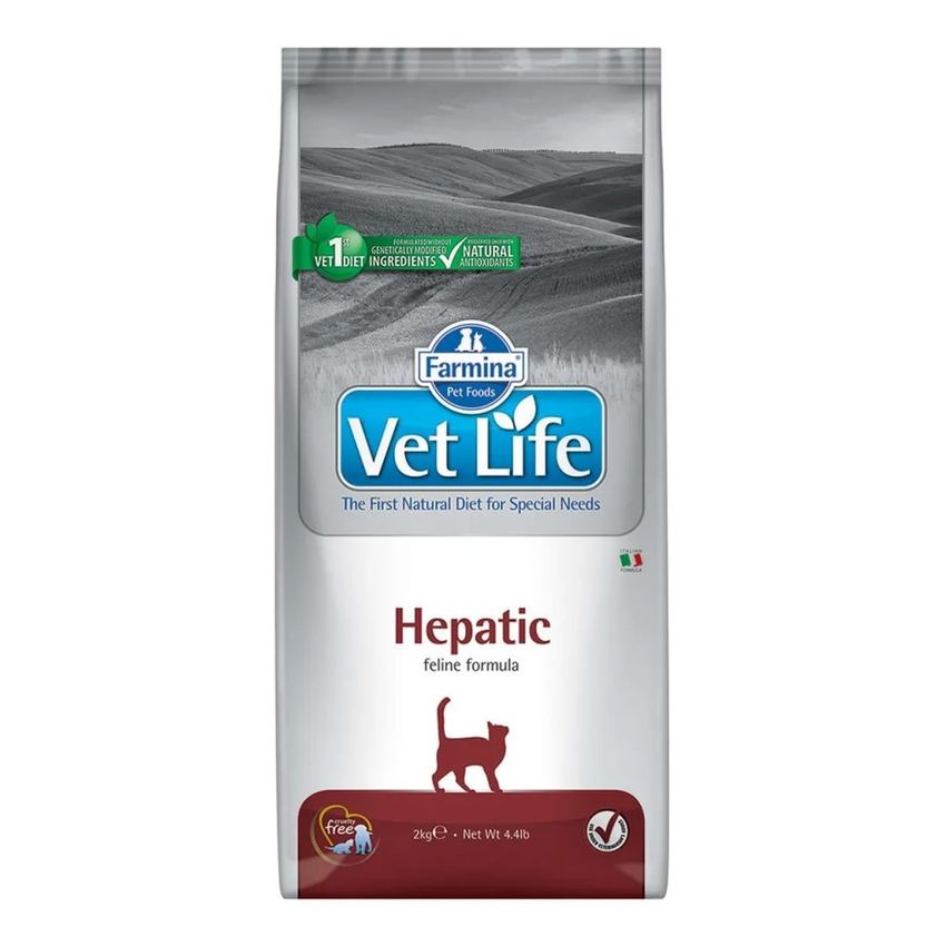 Фармина Vet Life Cat Hepatic 2кг диета д/кош при печеночной недостаточности