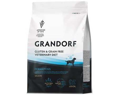 GRANDORF VET DIET Лосось DERMATOSIS 3 кг - диетический корм для собак