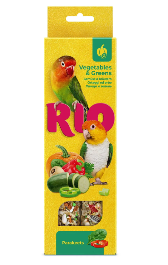 RIO Палочки для средних попугаев с овощами и зеленью, 2х75г