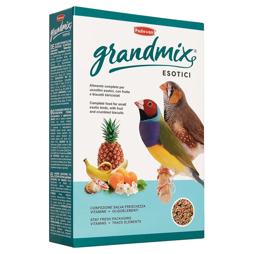 Padovan Корм GRANDMIX Esotici комплексный для экзотических птиц уп. 400г