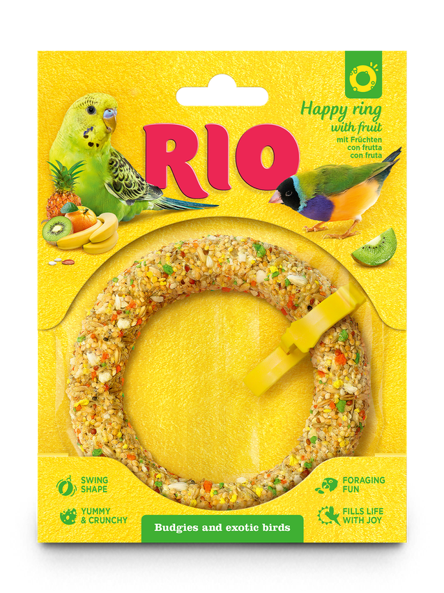 RIO Веселое колечко. Лакомство-игрушка для волнистых попугаев и экзотов 80г