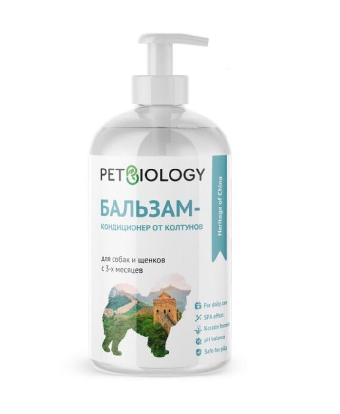 PetBiology Бальзам-конд. для собак от колтунов, легкое расчес. и гладкая шерсть 300 мл