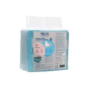 Пеленки "VitaVet Care" гелевые с фикс. полосками и угольным фильтром 60*90 35 шт/ уп