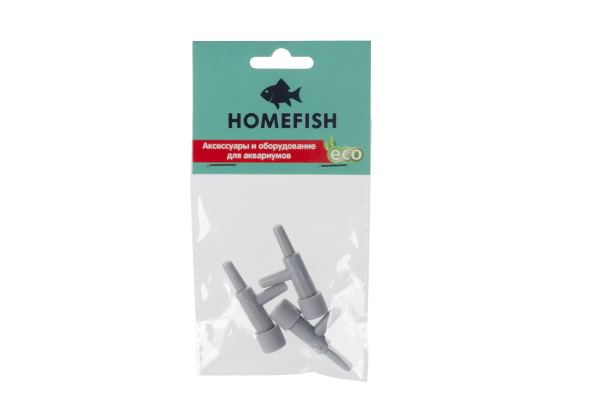 Краник Homefish для шланга 4/6мм (уп.3шт)