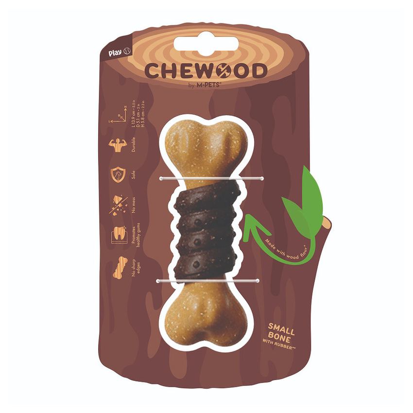 Игрушка для собак CHEWOOD, кость с ТПР-вставкой, L 17.8x5 .9x5.5 см Mpets