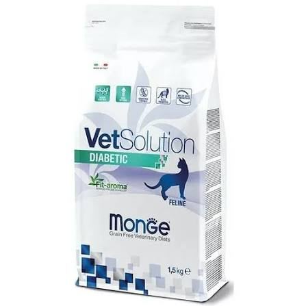 Диетический корм Monge VetSolution Cat Диабетик для кошек при сахарном диабете 1,5 кг
