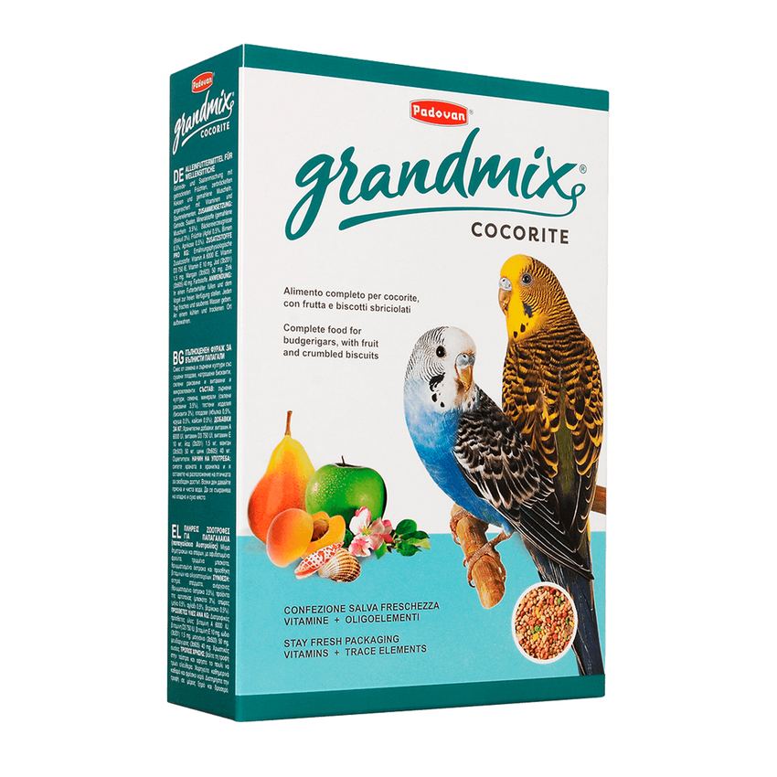 Padovan Корм GRANDMIX Cocorite комплексный для волнистых попугаев, уп. 1 кг