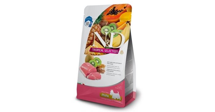 Фармина N&D Dog Тропикал Свинина, тропич. фрукты для собак мини 1.5кг