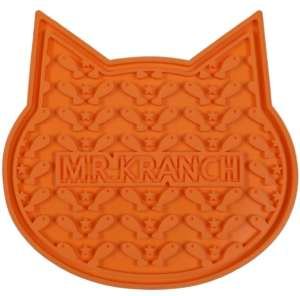 Лизательный коврик Mr.Kranch для медленного поедания силикон 12*12 см оранжевый