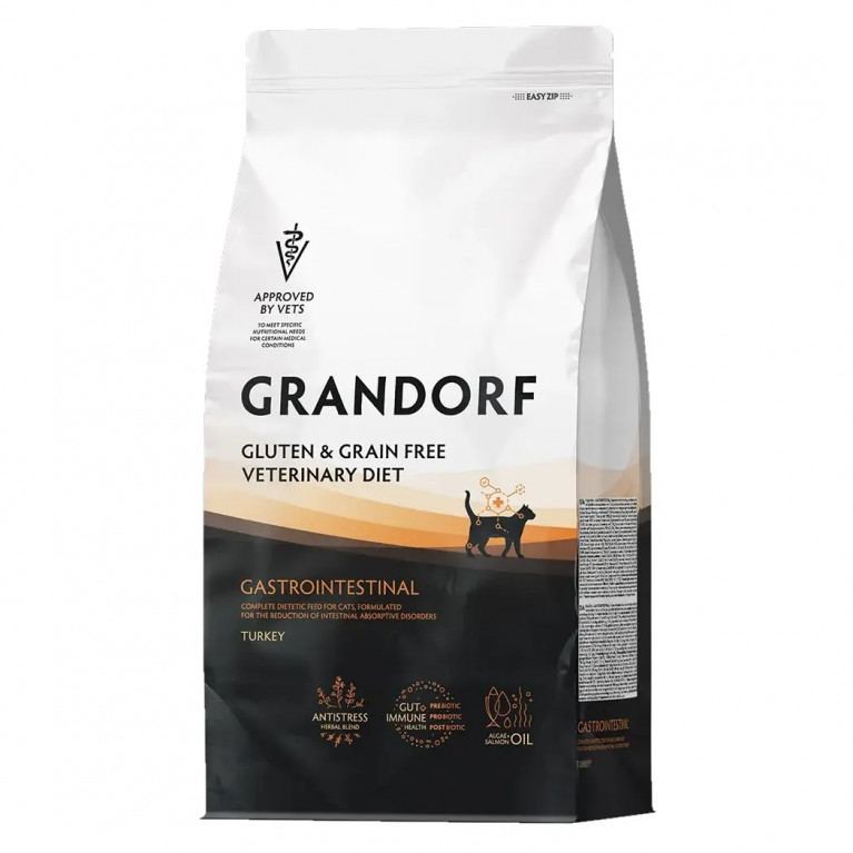 GRANDORF VET DIET Индейка GASTROINTESTINAL 2 кг - диетический корм для кошек