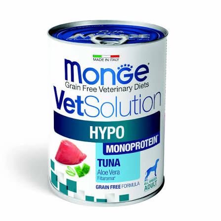 Диетический корм Monge VetSolution Dog Гипо монопротеин тунец для собак 400 г