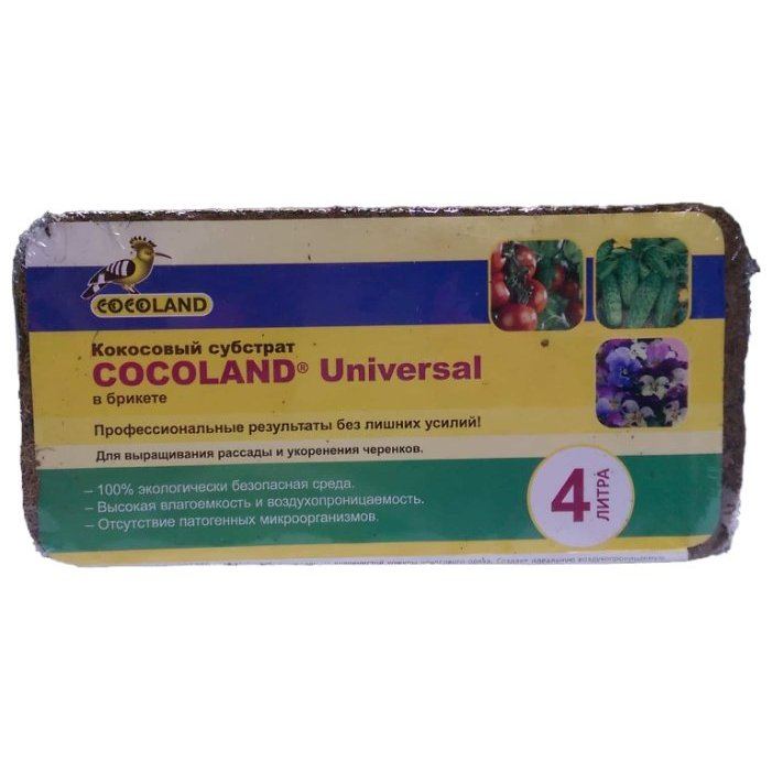 Субстрат кокосовый Cocoland Universal в брикетах (4л)