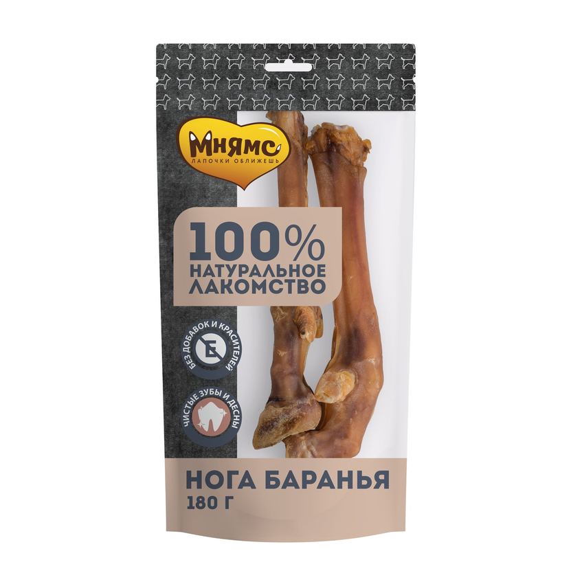 Лакомство Мнямс На каждый день для собак Нога баранья 180 г