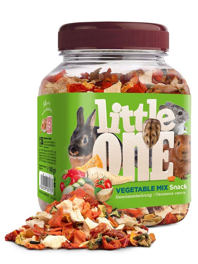 Little One Овощная смесь. Лакомство для всех видов грызунов, 140г