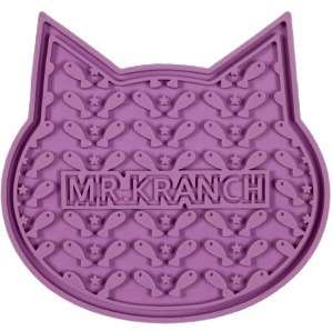 Лизательный коврик Mr.Kranch для медленного поедания силикон 12*12 см фиолетовый