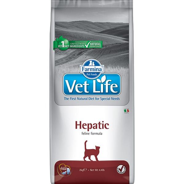 Фармина Vet Life Cat Hepatic 0,4кг диета д/кош. при печеночной недостаточности