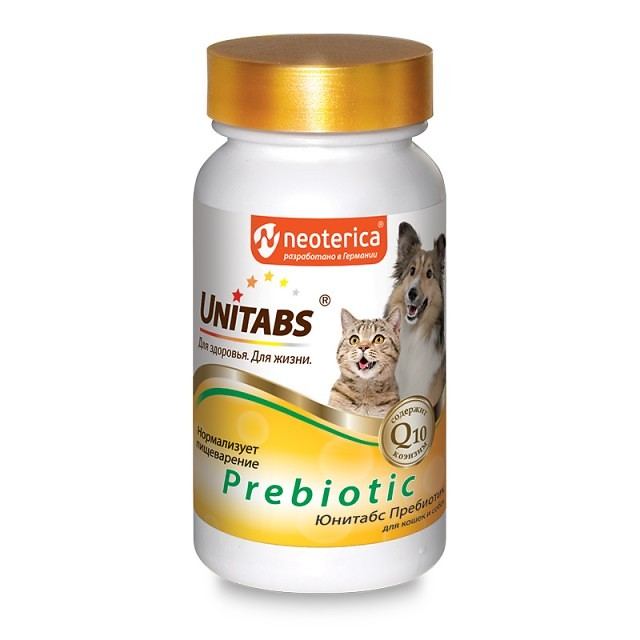 Юнитабс д/кошек и собак Prebiotic 100табл.