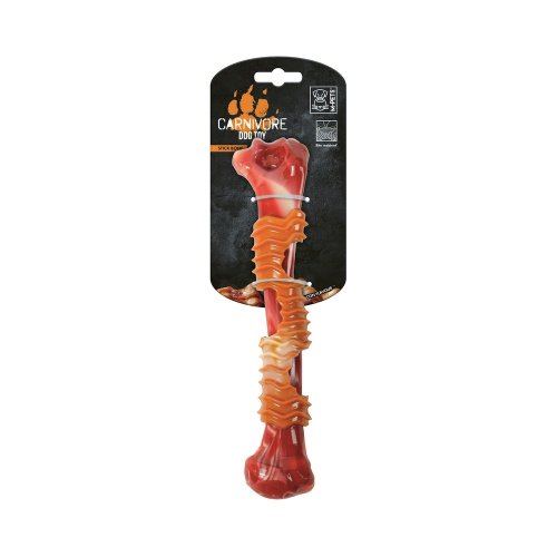 Игрушка для собак Карнивор кость, вкус бекона, красная 25.4 x 5.5 x 4.8 см Mpets