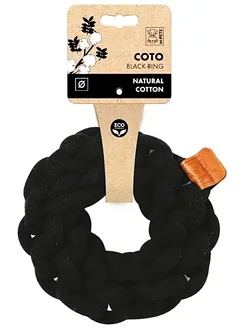 Игрушка для собак кольцо черное 13см (хлопок) Mpets