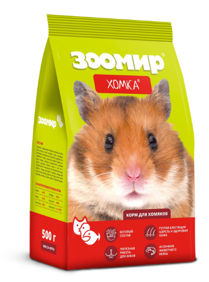 ХОМКА корм для мелких грызунов уп. 500г