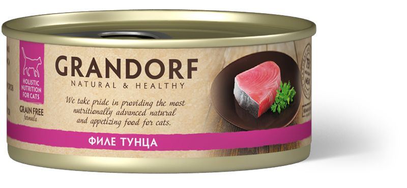 Консервы для кошек GRANDORF Филе тунца 70 гр.