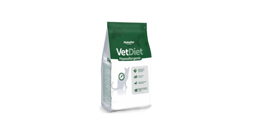 АльфаПет Vet Diet Hypoallergenic д/кошек при пищевой аллергии 1,5кг
