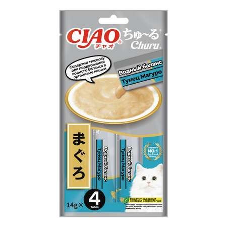 ИНАБА Ciao Churu функциональное пюре д/кошек тунец Магуро Водный баланс 14г * 4шт