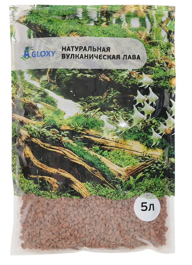 Лава Gloxy красная 5-9 мм 5л