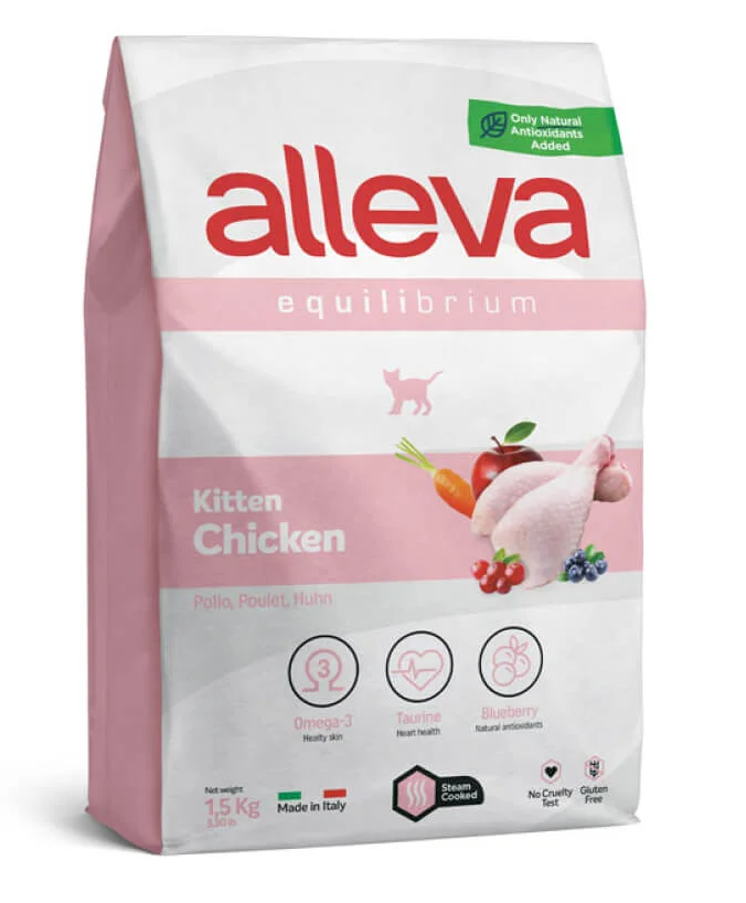 АЛЛЕВА ЭКВИЛИБРИУМ корм для котят, с курицей, 1,5 кг