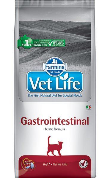 Фармина Vet Life Cat Gastro-Intestinal 2кг диета д/кош. при нарушениях работы ЖКТ