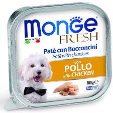 Влажный корм Monge Dog Fresh для собак, с курицей, консервы 100 г