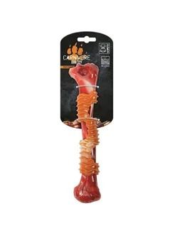 Игрушка для собак Карнивор кость, вкус бекона, красная 13.5 x 5.7 x 4.9 см Mpets